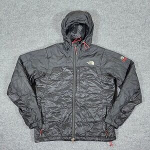 The North Face Summit Series 800 Down Hooded Puffer Jacket Black Mens Size Small